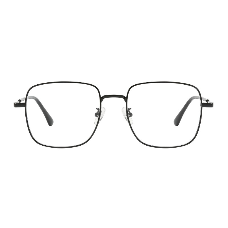 Polygon Black Eyeglasses