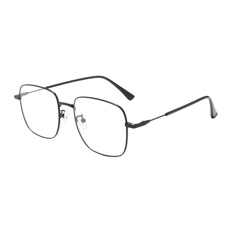 Polygon Black Eyeglasses