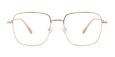 Polygon Rose Gold Eyeglasses