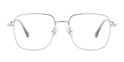 Polygon Silver Eyeglasses