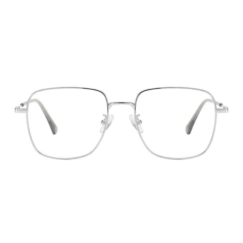 Polygon Silver Eyeglasses