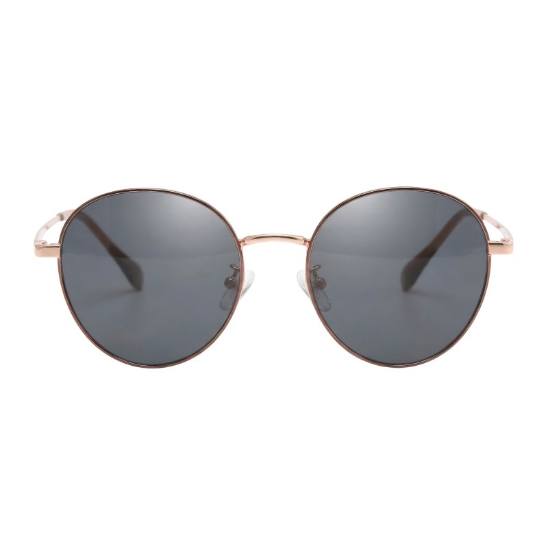 Round Rose Gold Pink Eyeglasses