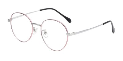 Round Pink Eyeglasses