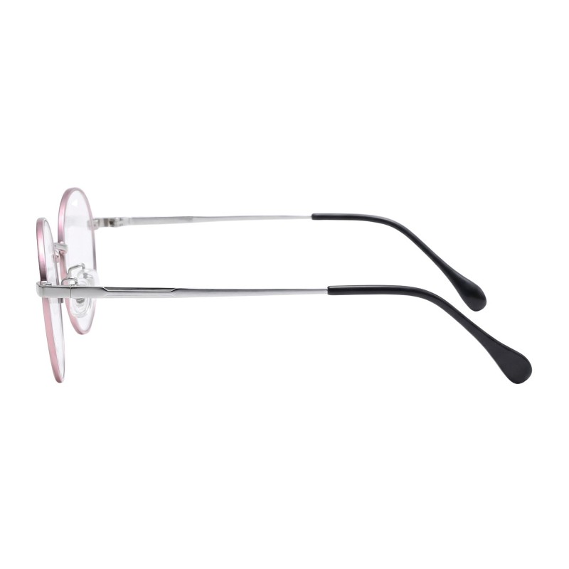 Round Pink Eyeglasses