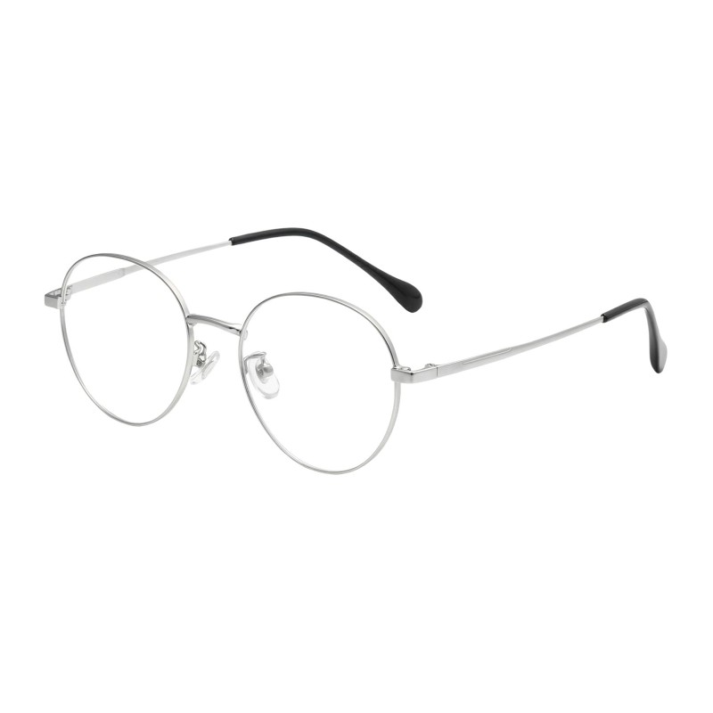 Round Silver Eyeglasses