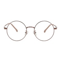 Round Brown Eyeglasses