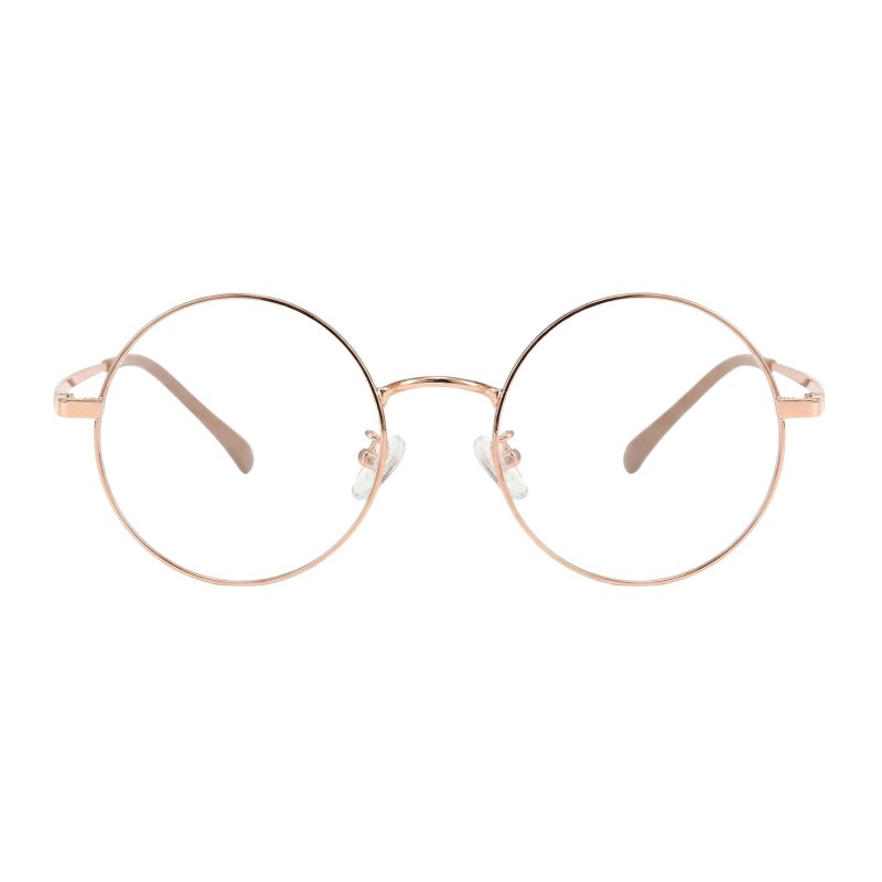 Round Rose Gold Eyeglasses