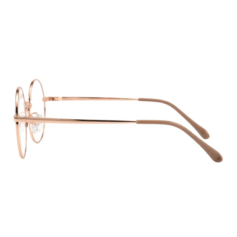 Round Rose Gold Eyeglasses