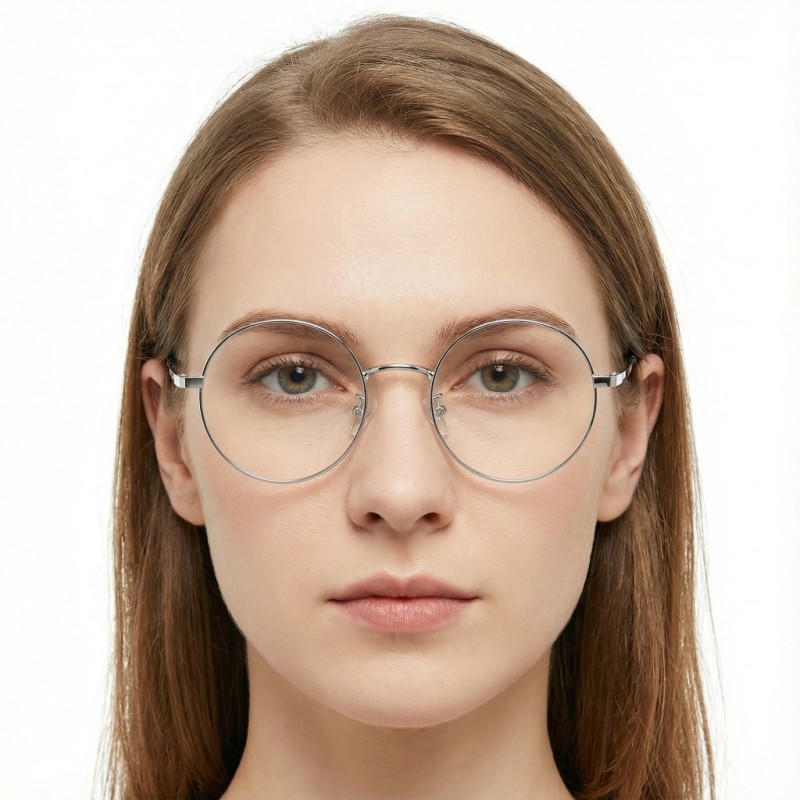 Round Silver Eyeglasses