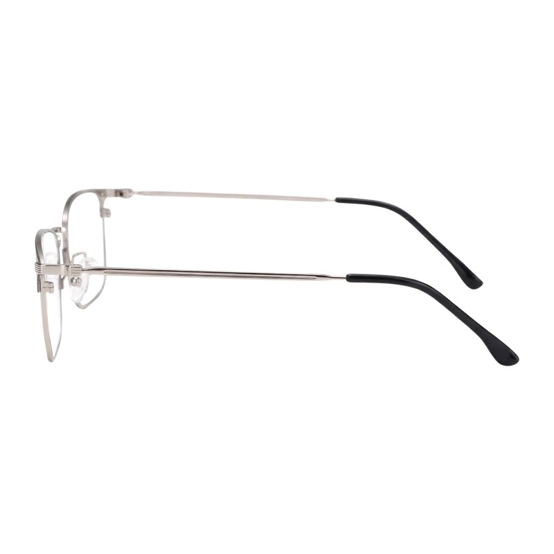Rectangle Gray Eyeglasses