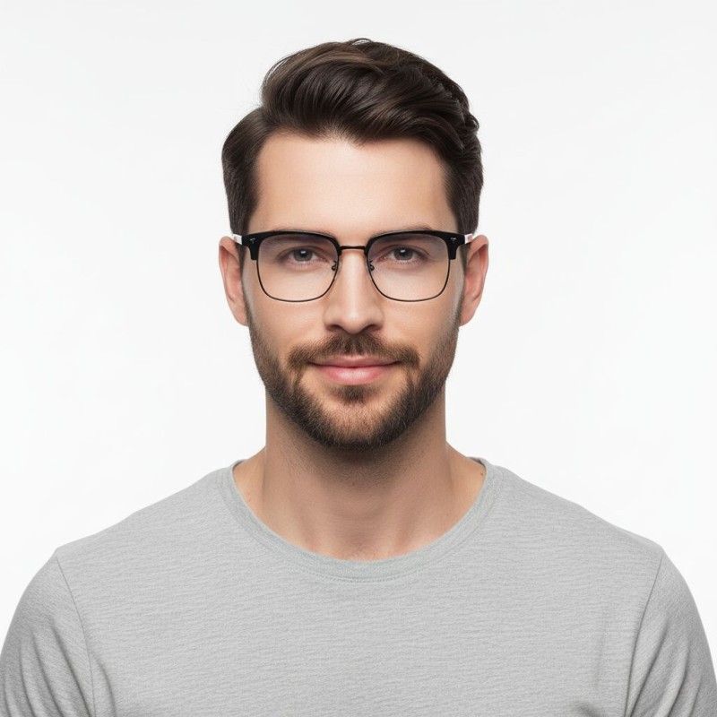 Browline Black Eyeglasses