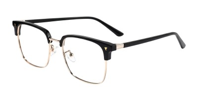 Rogue Black Golden Browline Prescription Glasses