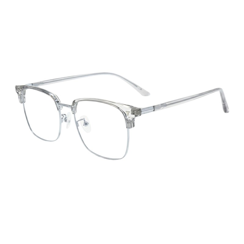 Browline Gray Eyeglasses