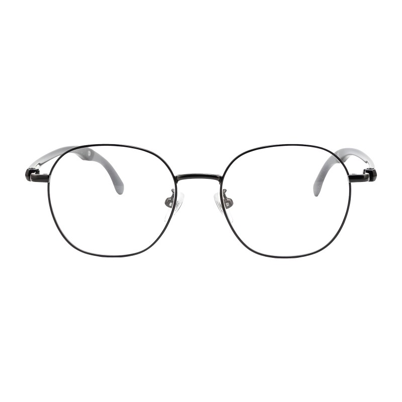 Polygon Black Eyeglasses
