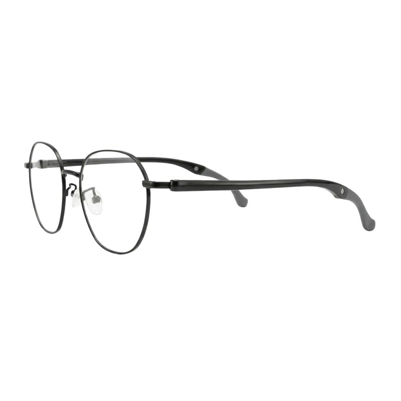 Polygon Black Eyeglasses