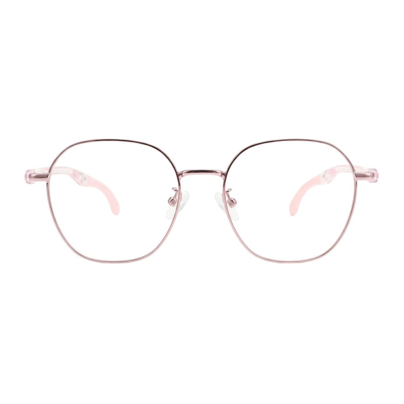 Polygon Pink Eyeglasses