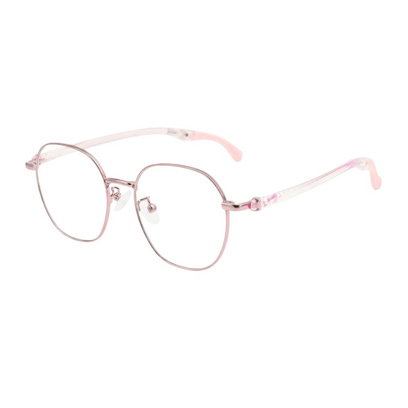 Polygon Pink Eyeglasses