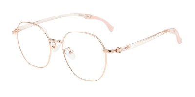 Polygon Rose Gold Eyeglasses