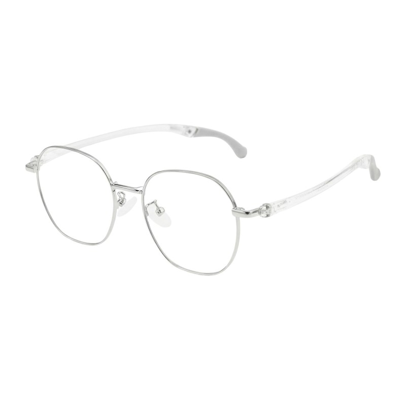 Polygon Silver Eyeglasses