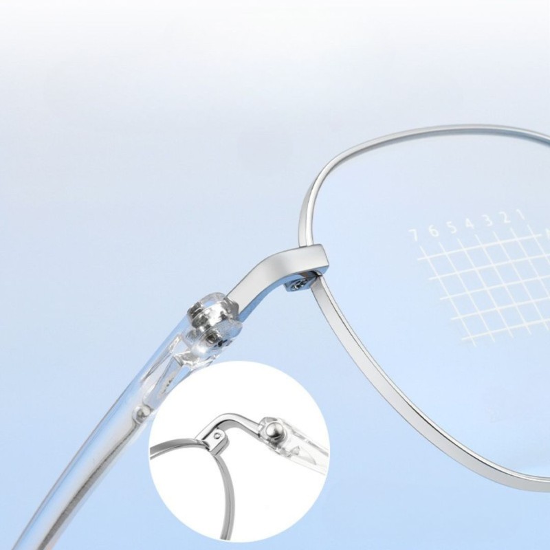 Polygon Silver Eyeglasses