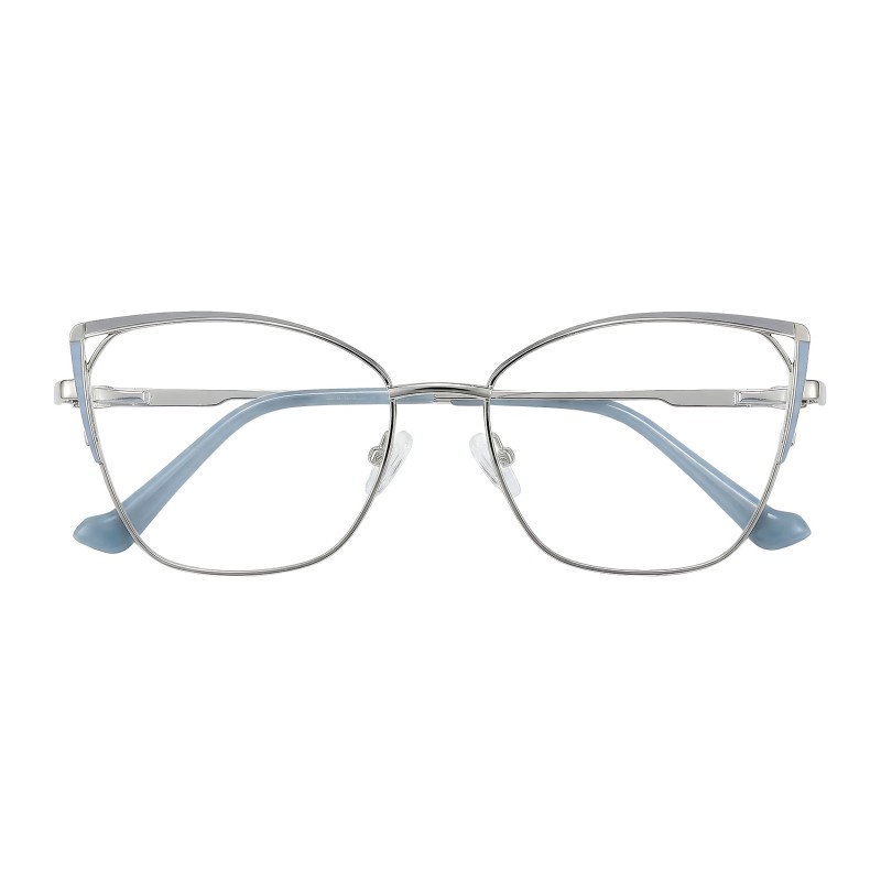 Cat Eye Blue Eyeglasses