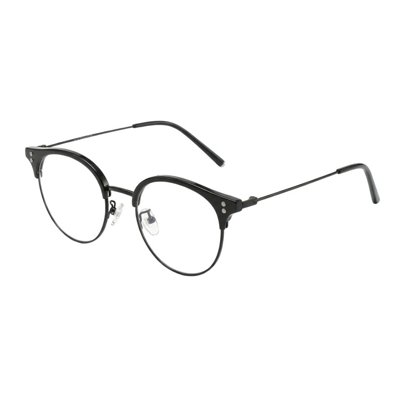 Round Black Eyeglasses