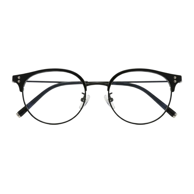 Round Black Eyeglasses
