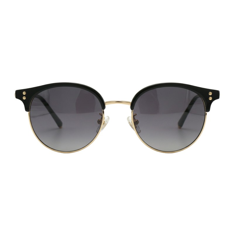 Round Black Golden Eyeglasses