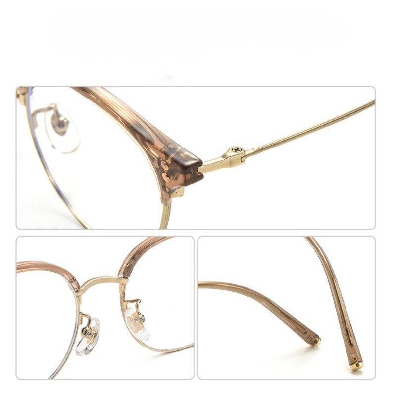Round Golden Eyeglasses