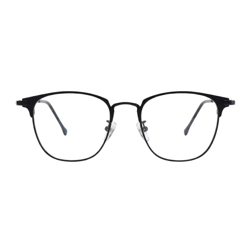 Round Black Eyeglasses