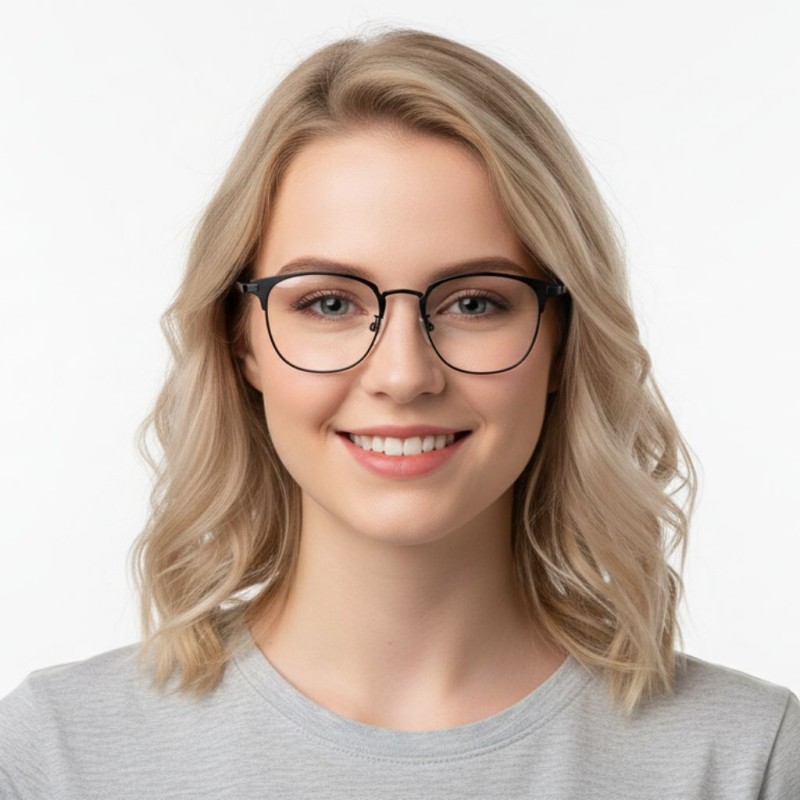 Round Black Eyeglasses