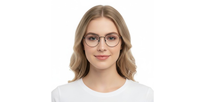 Aurelia Black Oval Prescription Glasses additional view