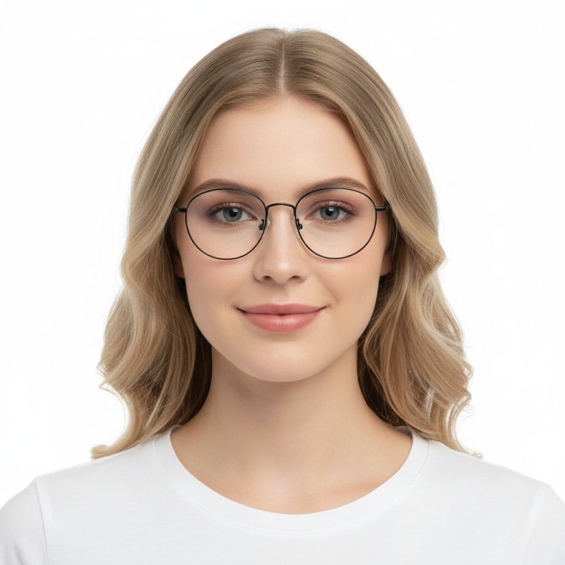 Round Black Eyeglasses
