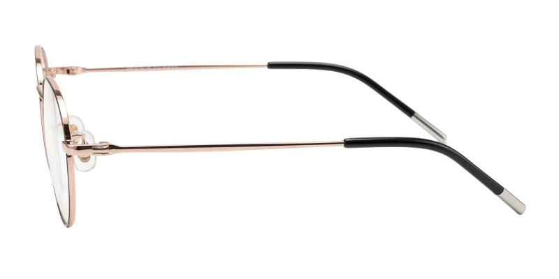 Aurelia Black Rose Gold Oval Prescription Glasses additional view