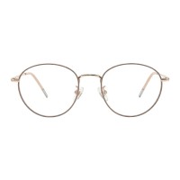 Round Champagne Eyeglasses