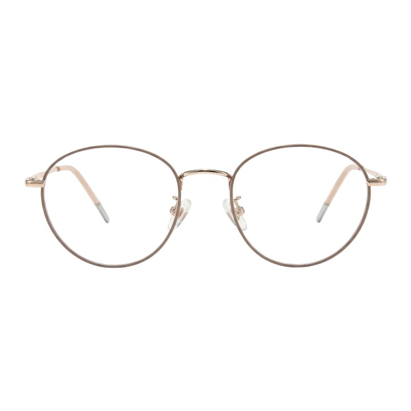 Round Champagne Eyeglasses