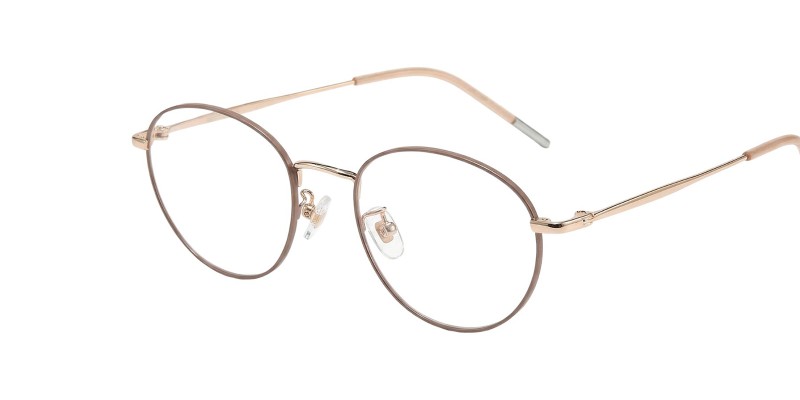 Aurelia Champagne Oval Prescription Glasses additional view
