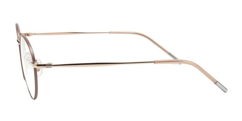 Aurelia Champagne Oval Prescription Glasses additional view