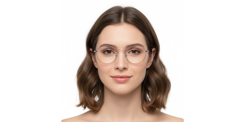Aurelia Champagne Oval Prescription Glasses additional view