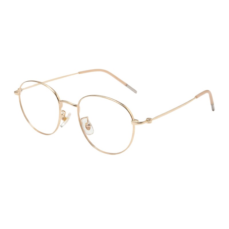 Round Golden Eyeglasses