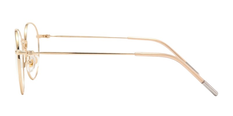 Aurelia Golden Oval Prescription Glasses additional view