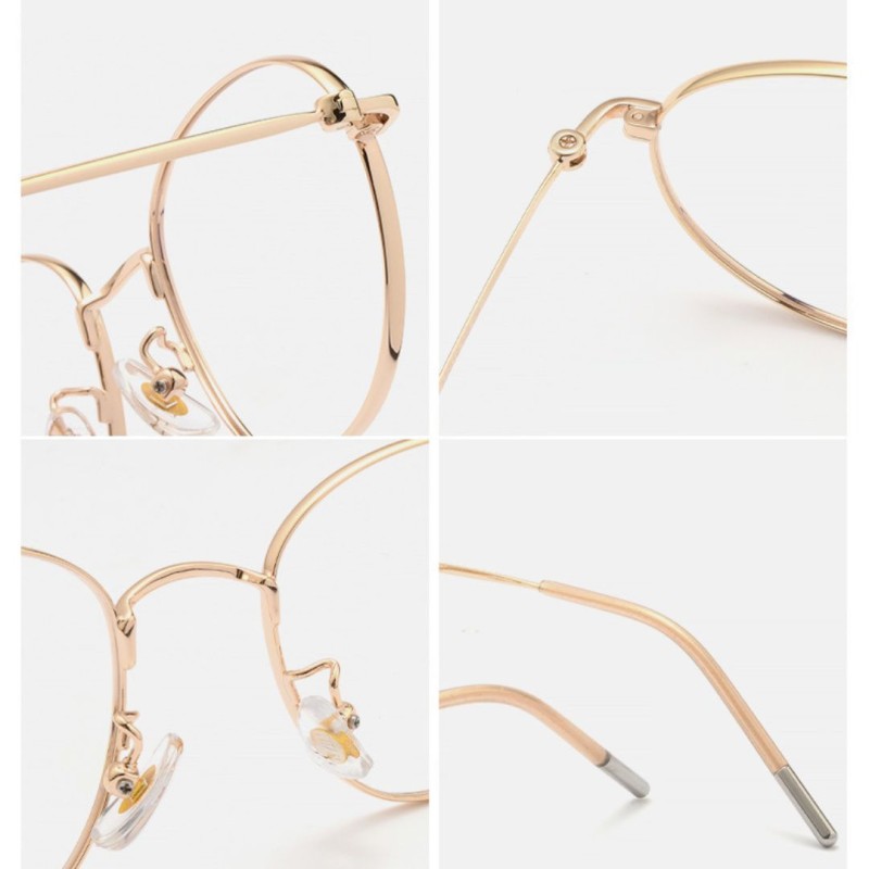 Round Golden Eyeglasses