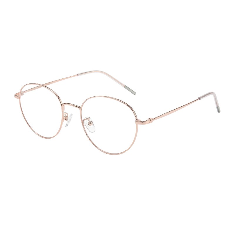 Round Rose Gold Eyeglasses
