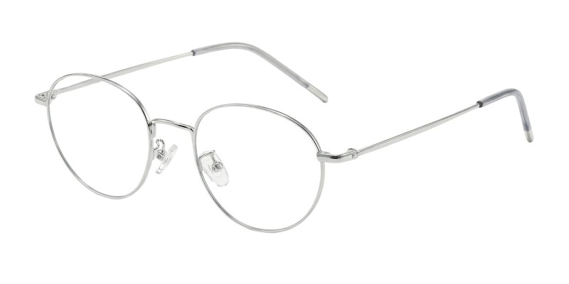 Aurelia Silver Oval Prescription Glasses additional view