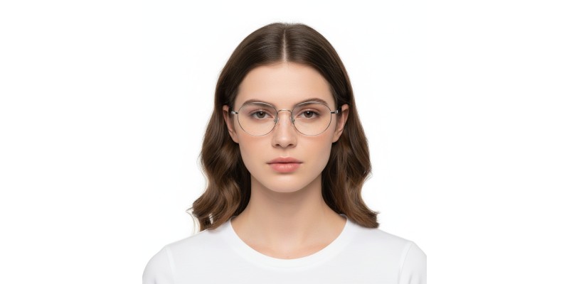 Aurelia Silver Oval Prescription Glasses additional view