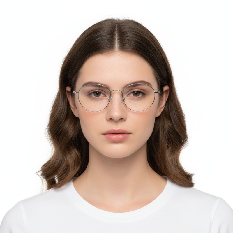 Round Silver Eyeglasses