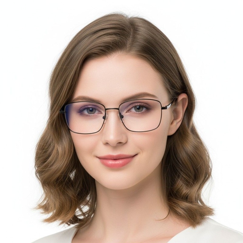 Rectangle Black Eyeglasses