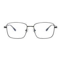 Rectangle Gunmetal Eyeglasses