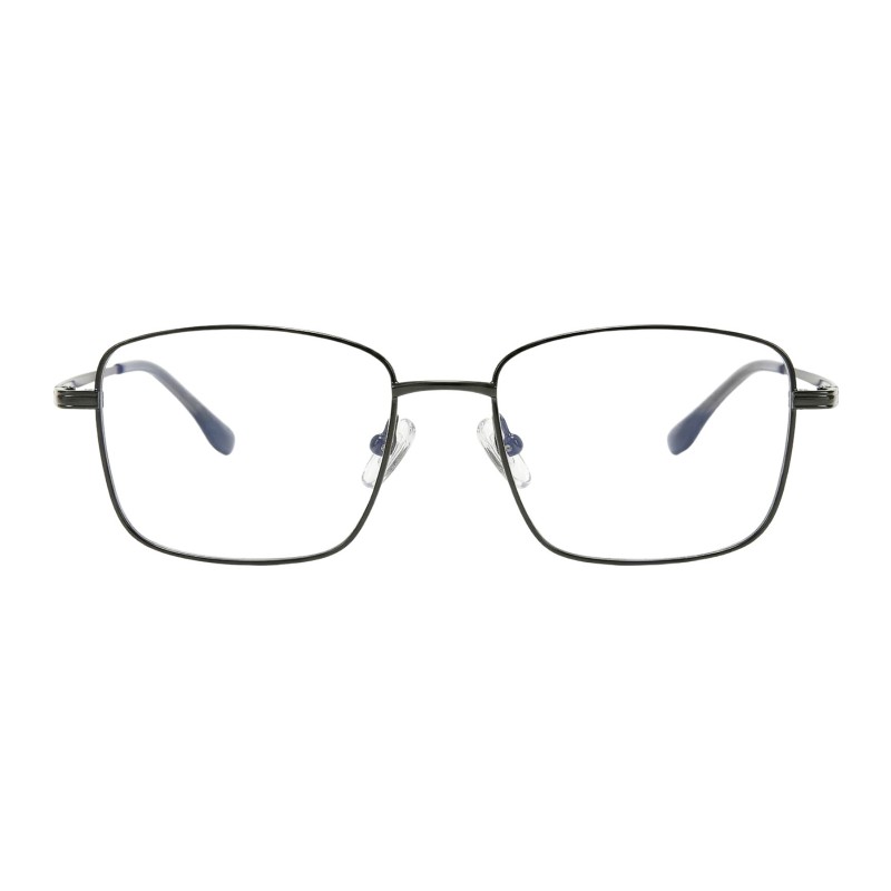 Rectangle Gunmetal Eyeglasses