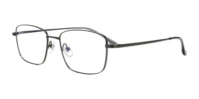 Rectangle Gunmetal Eyeglasses